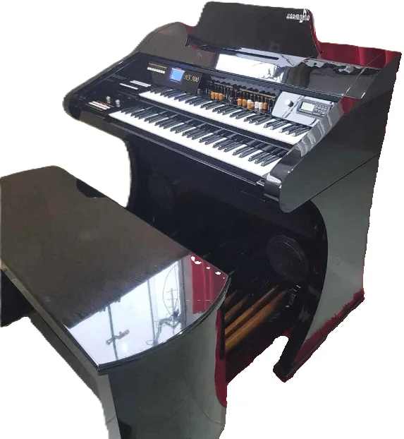 Órgão Eletronico Harmonia HS 500 Orquestra é um instrumento incrível que vai te surpreender com sua qualidade sonora, sua potência e seu design elegante.