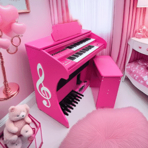Apresentamos o Orgão Eletronico Liz Plus Rosa, o órgão que vai encantar você! O Liz Plus é o órgão que você precisa para tocar com qualidade e estilo