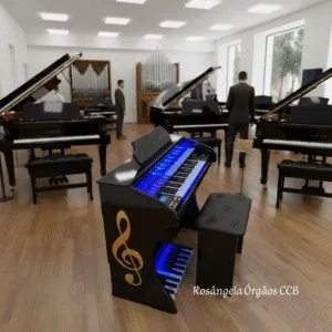 O Órgão Eletrônico Rohnes Celestion Plus é o órgão que você sempre sonhou em ter. Ele tem tudo o que você precisa para tocar com qualidade, estilo e praticidade.