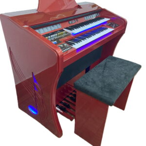 Conheça o órgão que vai fazer você se apaixonar por ele: o Órgão Eletrônico Harmonia HS200 super vermelho Ferrari