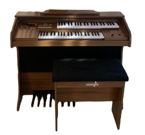 Órgão Eletrônico Harmonia HS45 Lux Marrom: O Instrumento dos Sonhos para Organistas Oficializadas Experientes