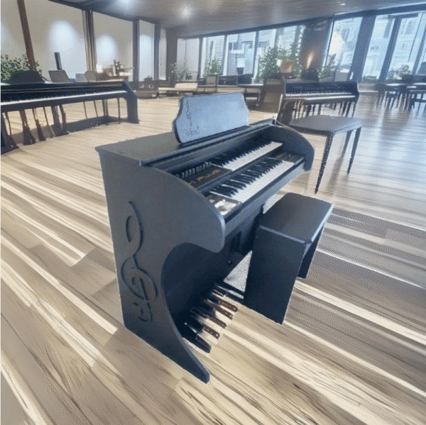 Conheça o Órgão Eletrônico Rohnes RS-1 Plus, o órgão que vai surpreender você! O RS-1 é o órgão que você precisa para levar sua música a outro nível. Veja o que ele pode fazer por você: - Som rico e dinâmico, com 2 registros de pedaleira e 2 registros de teclado inferiores - Mistura tonal perfeita, com o recurso de equilíbrio entre os teclados - Flexibilidade de sons e estilos, com 4 registros de teclado superior e 16 ritmos diferentes - Efeitos espetaculares, como Vibrato, Reverb, Chorus e Sustain - Qualidade e durabilidade, com MDF de 18 mm e design elegante Não perca tempo e adquira já o seu RS-1