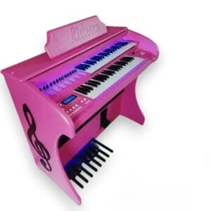 Descubra o Orgão Eletronico Celestion Plus Rosa, o órgão que vai iluminar sua música! O Celestion Plus é o órgão que você sempre sonhou em ter. Ele tem tudo o que você precisa para tocar com qualidade, estilo e praticidade. Veja só: - Som potente e de alta qualidade, com 150 Watts de potência e efeitos especiais incríveis - Design diferenciado, com luz neon que ilumina as teclas e a pedaleira, clave de sol na lateral e seu nome gravado na madeira - Tecnologia avançada, com controle remoto, conexão USB, entrada para pen drive e cartão de memória, visor LCD e 127 sons diferentes - Versatilidade, com 44 notas nos teclados superior e inferior, 13 notas na pedaleira, 16 ritmos e 3 memórias de sons - Durabilidade, com gabinete em MDF e acabamento em PVC E o melhor de tudo: cobrimos qualquer oferta da concorrência e damos descontos tanto à vista quanto a prazo! Não perca essa oportunidade única de adquirir o órgão eletrônico Celestion Plus