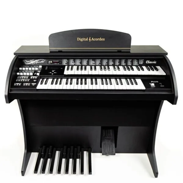 Descubra o poder e a versatilidade do Órgão Eletrônico Digital Acordes Classic, uma verdadeira obra-prima para músicos exigentes. Ideal para apresentações ao vivo, cultos e ensaios, este órgão oferece uma combinação perfeita de som de alta qualidade e funcionalidades avançadas.