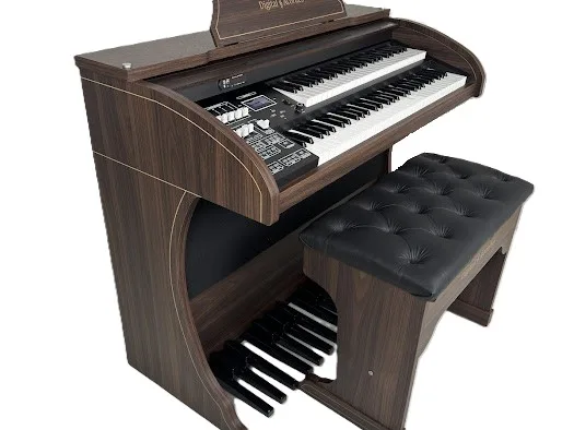 Início 23 O Órgão Eletrônico Digital Acordes AC 450 é um instrumento sofisticado e versátil, ideal para músicos que buscam qualidade sonora e múltiplas funcionalidades. Com um design elegante e robusto, este órgão se destaca por suas características avançadas e facilidade de uso.