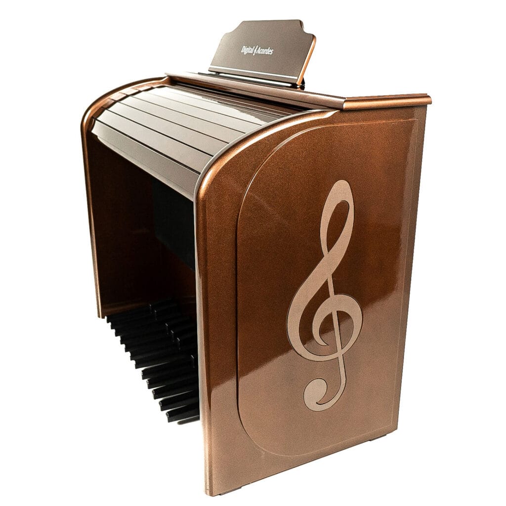 Órgão Eletrônico Digital Acordes Top Elegance AC 500 Cobre