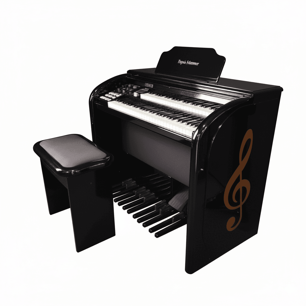 O Órgão Eletrônico Digital Acordes Top Elegance AC 500 preto alto brilho é um instrumento sofisticado, ideal para músicos que procuram qualidade e elegância em suas apresentações.