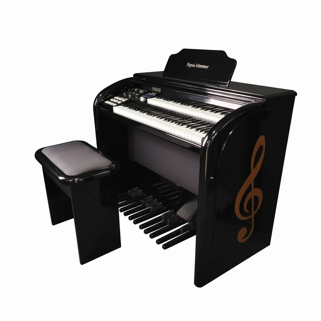 O Órgão Eletrônico Digital Acordes Top Elegance AC 500 preto alto brilho é um instrumento sofisticado, ideal para músicos que procuram qualidade e elegância em suas apresentações. 
