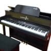 Piano Digital Harmonia HS 88 Roma preto fosco