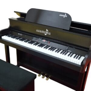 Piano Digital Harmonia HS 88 Roma preto fosco