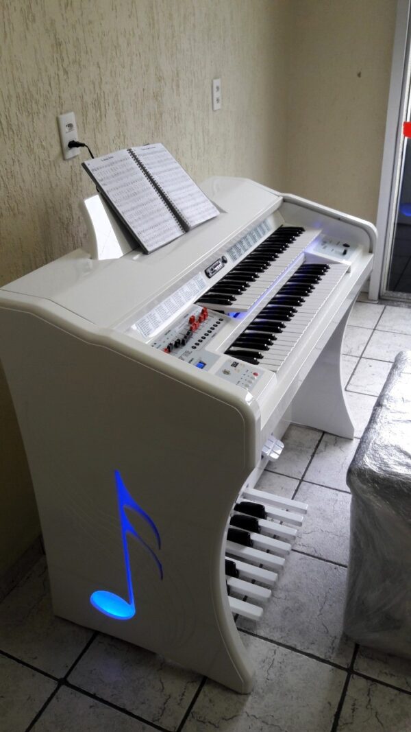 Órgão Eletronico Harmonia HS 200 Super Branco Laca