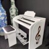 Órgão Eletrônico Digital Acordes Top Elegance AC 500 Branco Alto Brilho