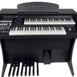 Descubra o poder e a versatilidade do Órgão Eletrônico Digital Acordes Classic Preto, uma verdadeira obra-prima para músicos exigentes. Ideal para apresentações ao vivo, cultos e ensaios, este órgão oferece uma combinação perfeita de som de alta qualidade e funcionalidades avançadas.