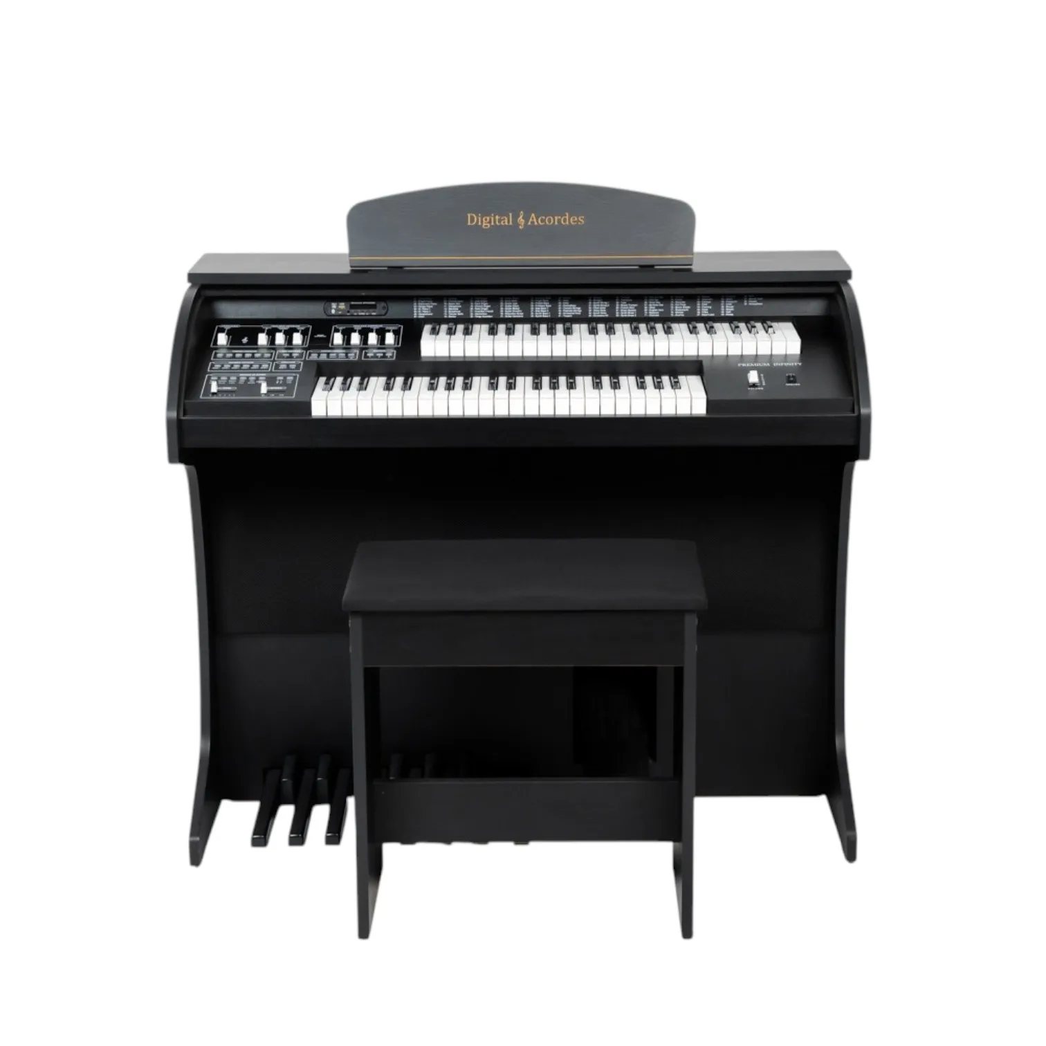 Início 29 Transforme sua experiência musical com o Órgão Eletrônico Digital Acordes Premium Preto, um instrumento de alta qualidade que combina tradição e tecnologia para oferecer sons ricos e versáteis. Ideal para igrejas, músicos profissionais e entusiastas, este órgão é projetado para atender às suas necessidades musicais mais exigentes.