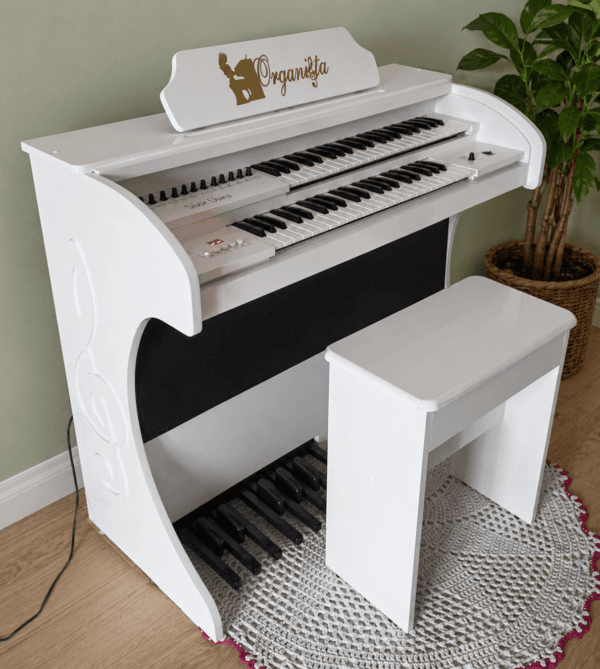 Órgão Eletrônico Organista Série Ouro branco