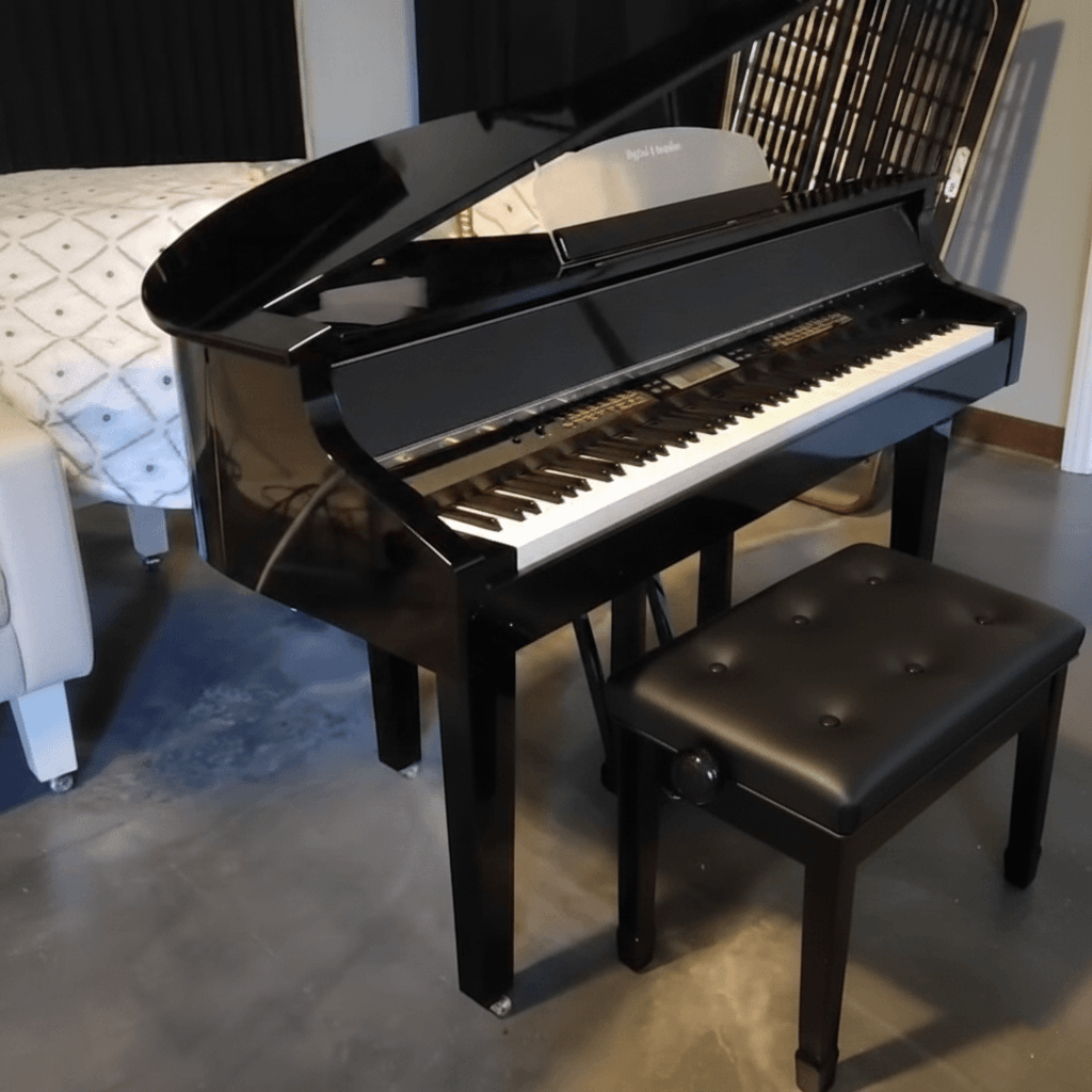Início 32 O Piano Digital Acordes AC 3000 Caudinha é um instrumento de alta qualidade, projetado para oferecer uma experiência musical excepcional para pianistas de todos os níveis. Com uma combinação de tecnologia avançada e design elegante, este piano digital é ideal para performances ao vivo, gravações de estúdio, e prática em casa.