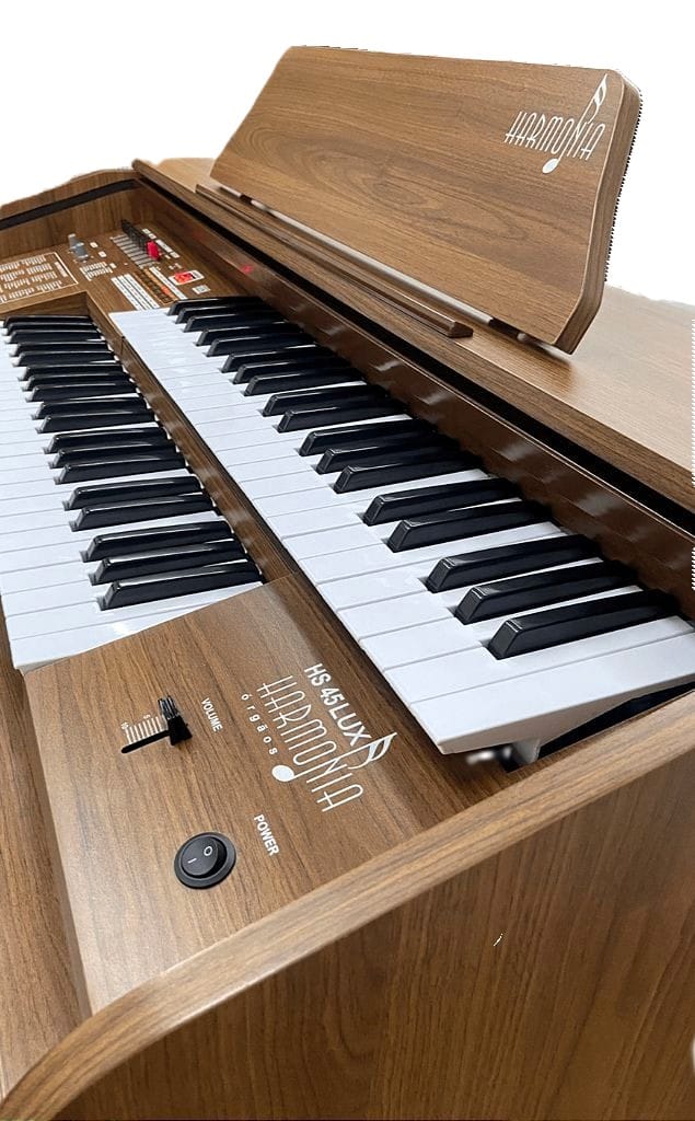 Início 25 Órgão Eletronico Harmonia HS-45 Castanho: O Instrumento dos Sonhos para Organistas Oficializadas Experientes