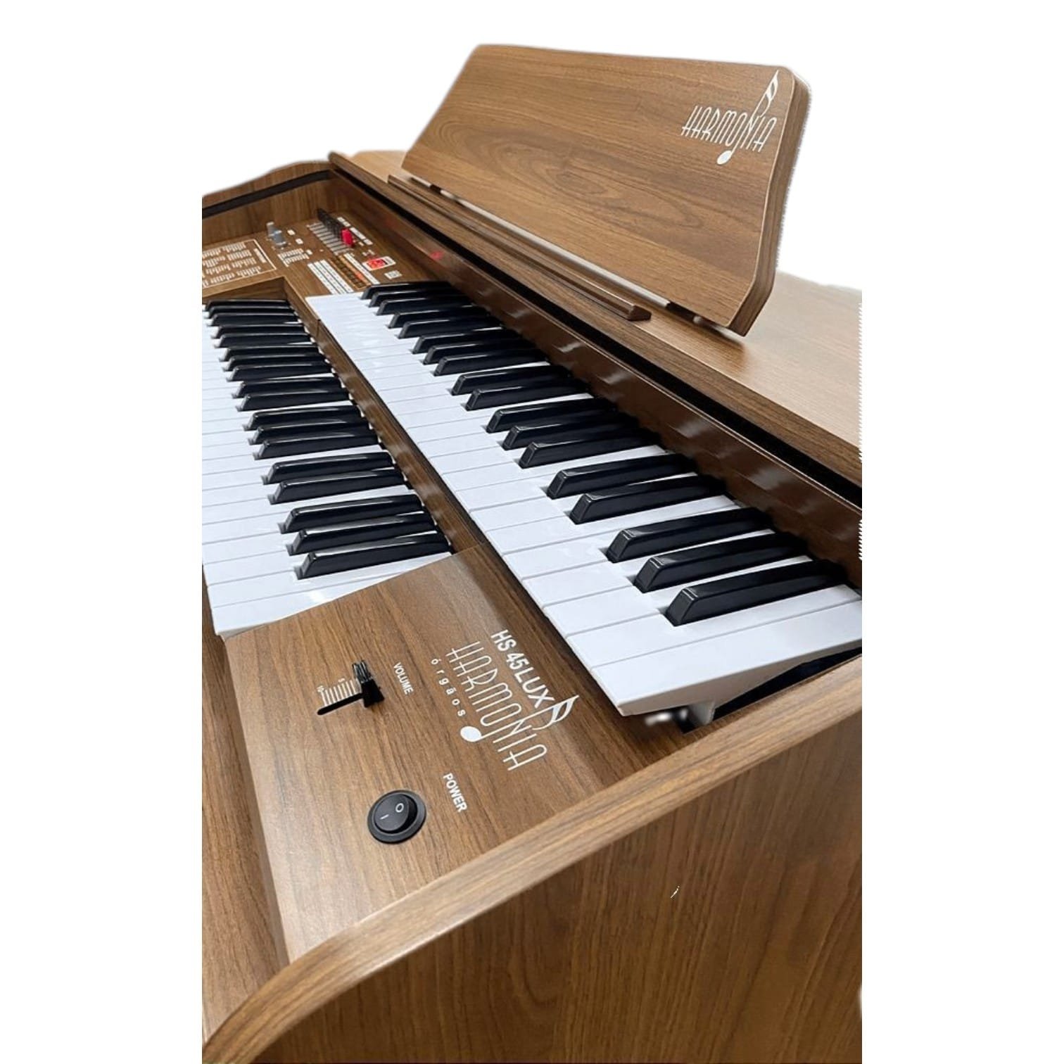 Início 26 Órgão Eletronico Harmonia HS-45 Castanho: O Instrumento dos Sonhos para Organistas Oficializadas Experientes
