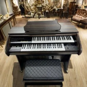 Órgão Eletronico Rohnes RS-49 Marrom Madeirado