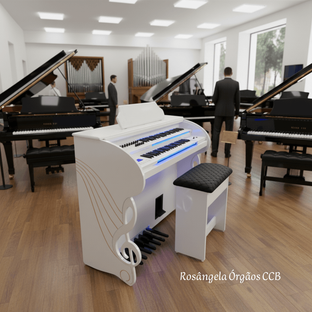 Início 29 Órgão Eletrônico Rohnes RS-80 Branco