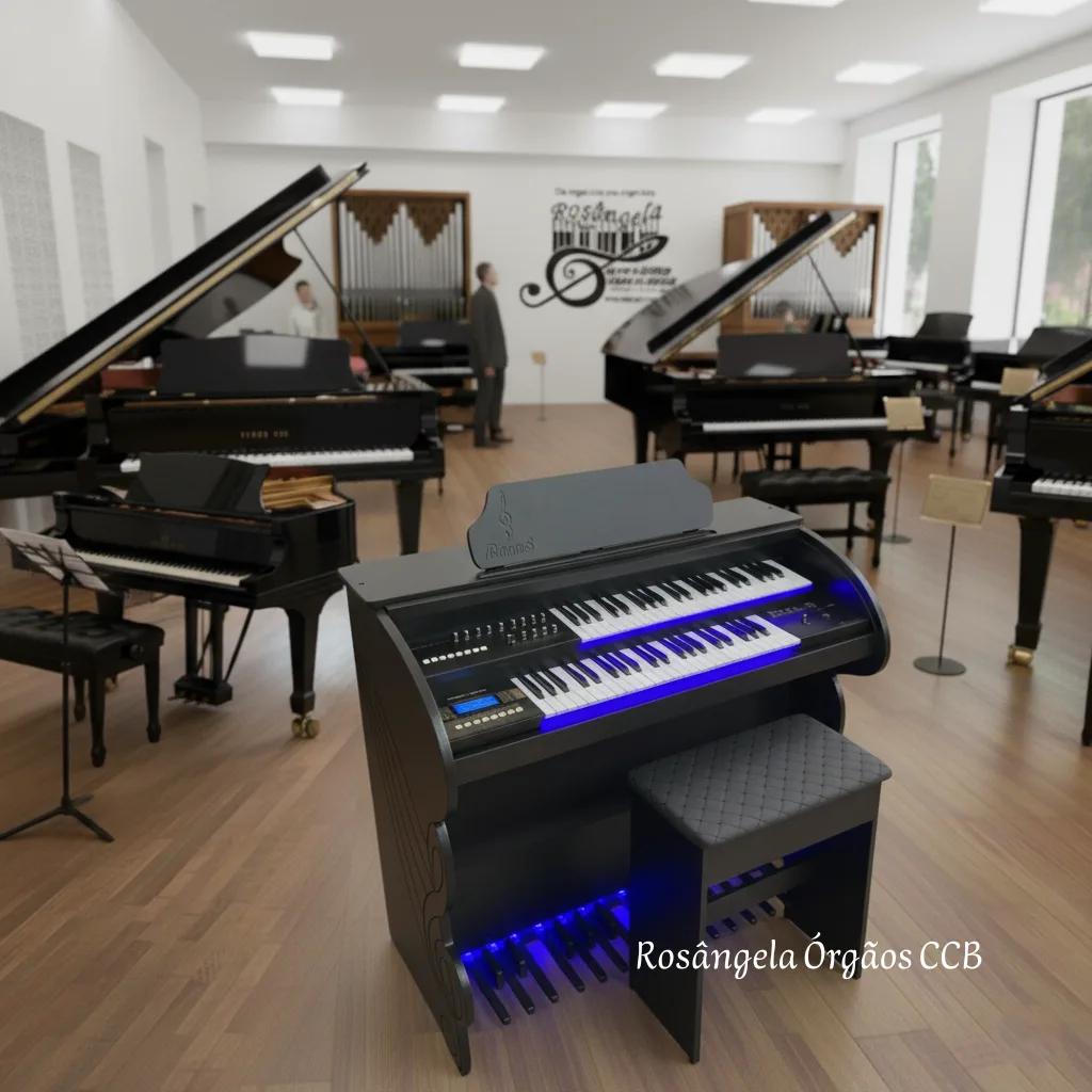 Início 29 Órgão Eletronico Rohnes RS 80 Preto Fosco