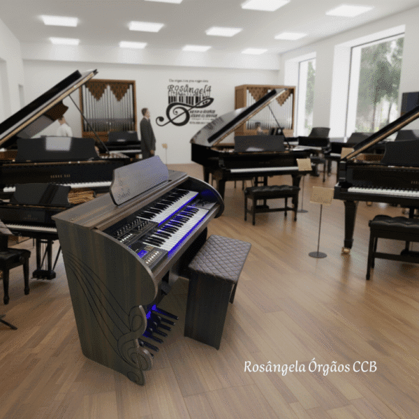 Órgão Eletrônico Rohnes RS-40 Marrom 1 Órgão Eletrônico Rohnes RS 40 Marrom: Versatilidade e Performance para Músicos de Todos os Níveis