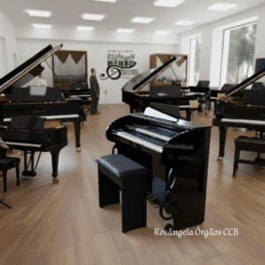Com teclado duplo de 49 notas e pedaleira de 13 notas, o órgão eletronico RohneS RS 80 preto brilho oferece recursos para organistas exigentes a um custo acessível, perfeito para quem busca praticidade sem abrir mão da excelência sonora.