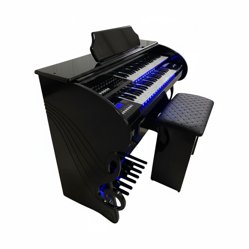 Órgão Eletronico Rohnes RS 80 Preto brilho