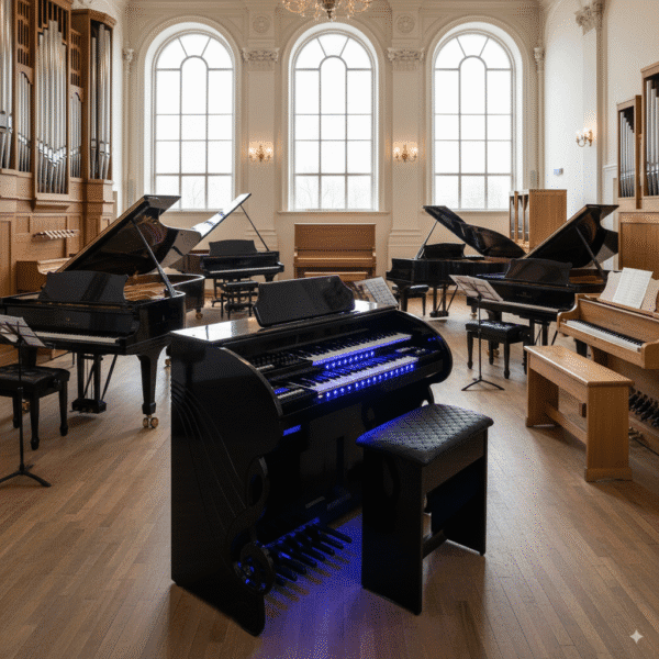 Órgão Eletronico Rohnes RS 80 Preto brilho