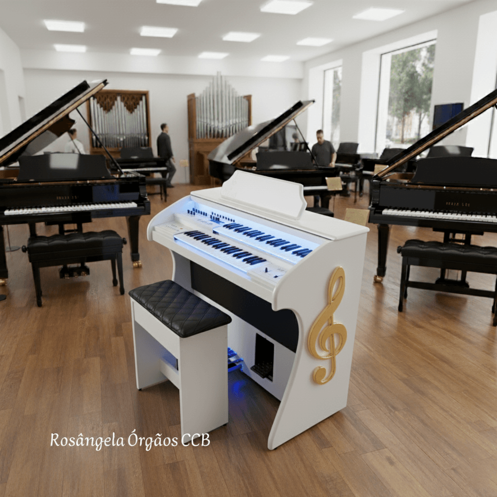 Início 30 Conheça o Órgão Eletrônico Rohnes RS-44 Branco: o órgão custo benefício mais recomendado para iniciantes.