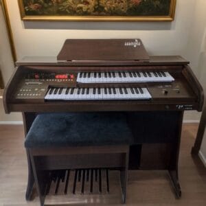 O Órgão Eletrônico Harmonia HS-75 Marrom é um órgão musical compacto, mas que possui todos os recursos necessários que uma organista precisa para expressar sua arte.