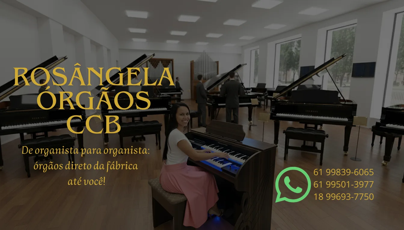 Início 5 Rosângela Órgãos CCB: órgãos direto da fábrica até você