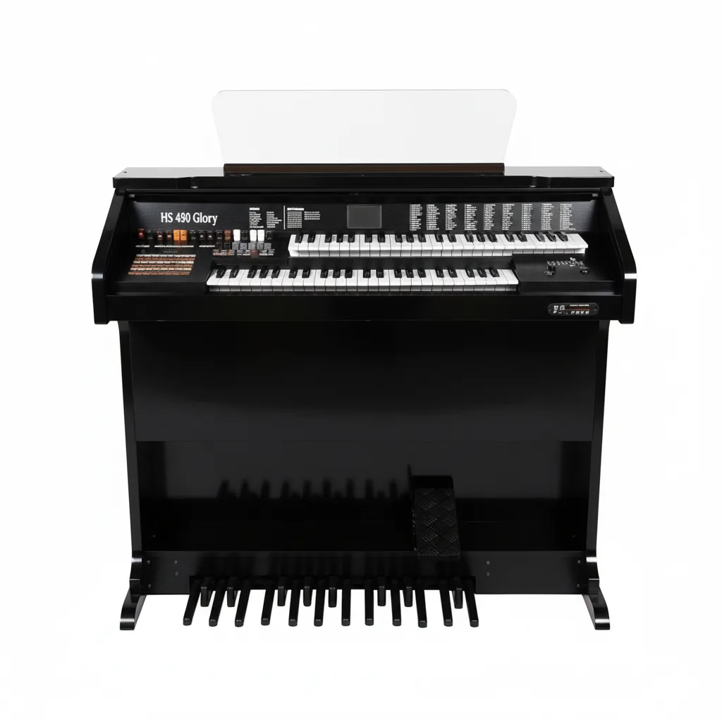 O Órgão Eletrônico HS 480 Glory Preto Laca foi desenvolvido para músicos que desejam unir a sonoridade clássica dos órgãos tradicionais com a praticidade da tecnologia digital. Com dois teclados de 49 teclas, pedaleira de 13 notas, drawbars completos e um sistema de amplificação de 100W, ele oferece potência, fidelidade sonora e versatilidade para igrejas, estúdios e apresentações profissionais. Seu móvel em MDF laminado de 50mm garante robustez e elegância, acompanhado de uma banqueta almofadada no mesmo acabamento.