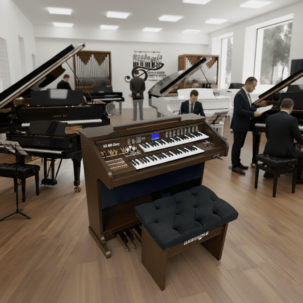 Órgão Eletrônico Harmonia HS 480 Marrom