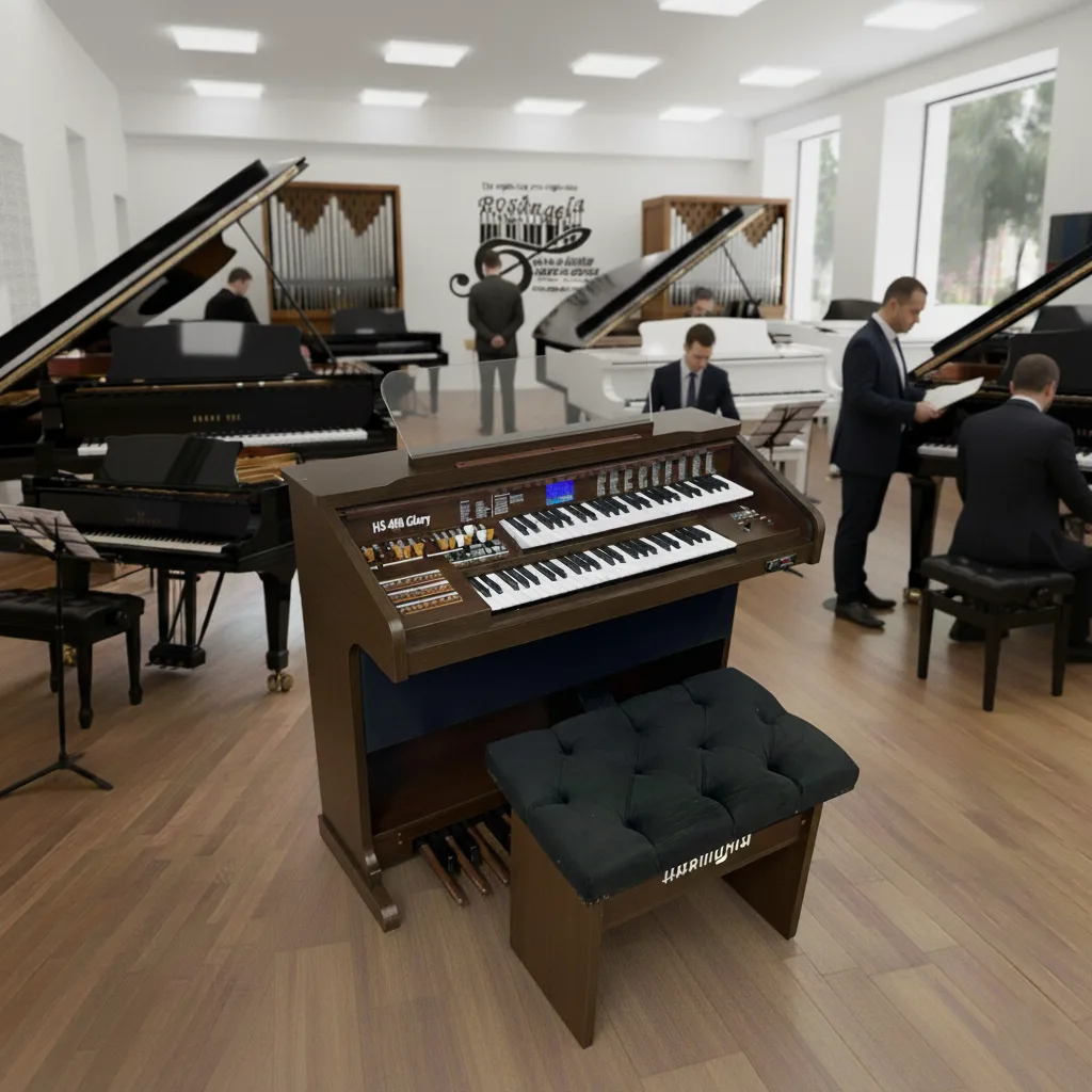 Início 23 Órgão Eletrônico Harmonia HS 480 Marrom