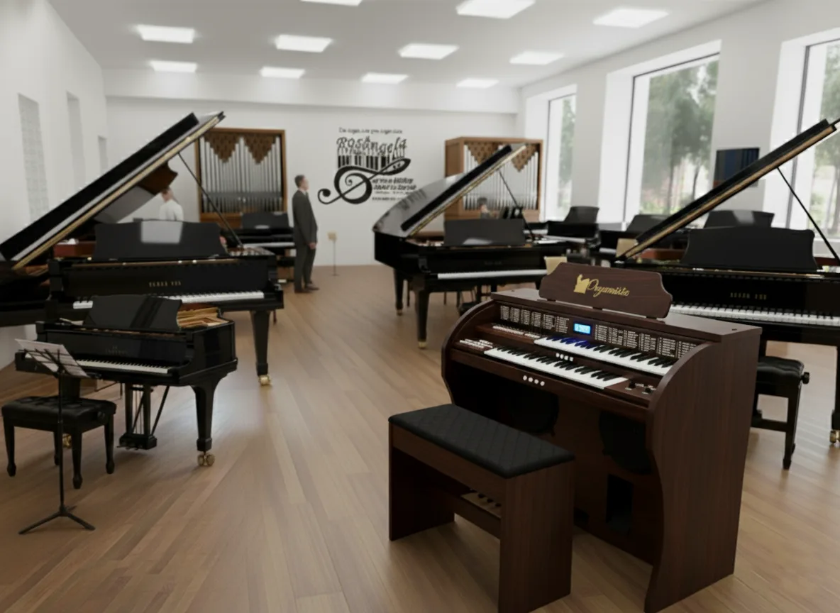 Início 26 Órgão Eletrônico Organista Diamante Marrom