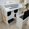 Órgão Eletrônico Organista Diamante Branco 3 Órgão Eletrônico Organista Diamante Branco