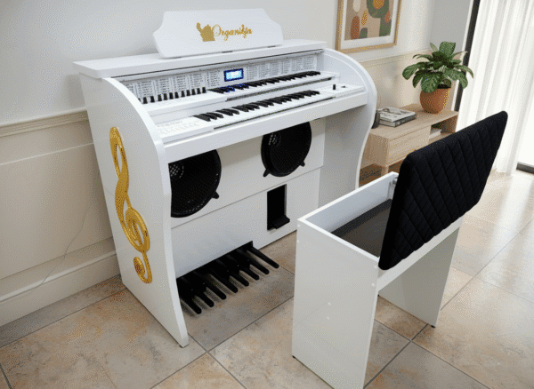 Órgão Eletrônico Organista Diamante Branco