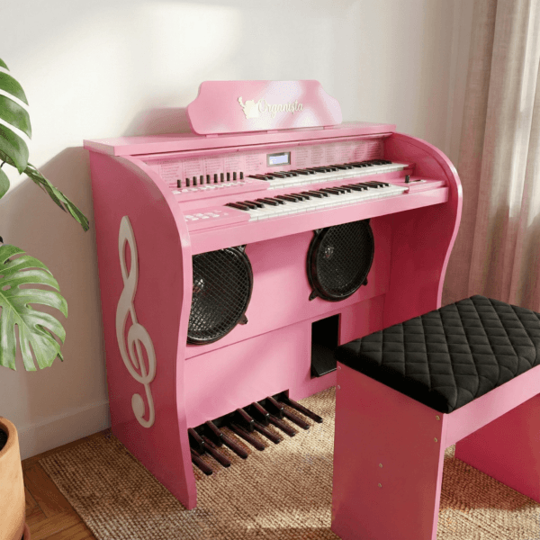 Órgão Eletrônico Organista Diamante Rosa