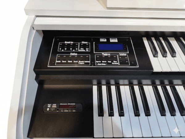 Órgão Digital Acordes Dream branco - vista frontal - Rosângela Órgãos CCB