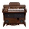 Harmonia HS-500 Luxo Marrom: Órgão Eletrônico 61 Teclas 2 Órgão Eletrônico Harmonia HS-500 Luxo Marrom – 61 teclas no manual superior e 61 no inferior, pedaleira de 20 notas, drawbars completos, 160 sons prontos, Rotary Speaker, 4 memórias e Módulo USB/Bluetooth. Amplificação 120W RMS estéreo, conjunto de falantes de 10" e 8" + tweeters, gabinete 50mm e banqueta almofadada inclusa.
