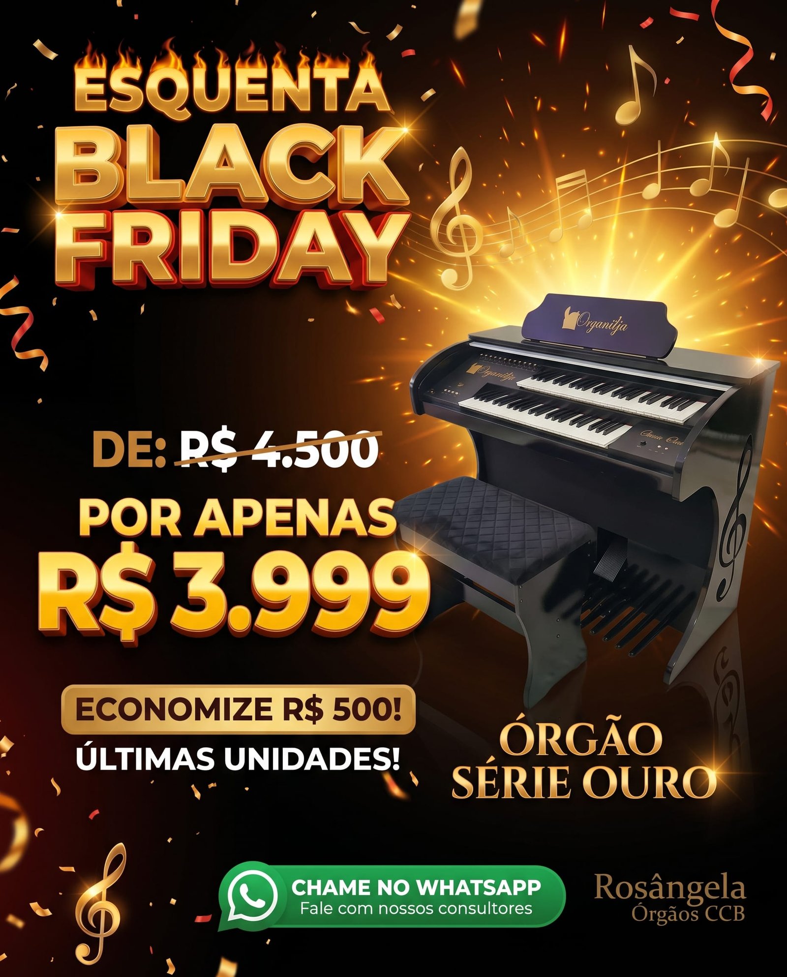Início 1 Promoção Órgão Eletrônico Série Ouro